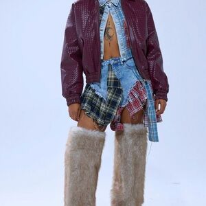 AKIRA Label Cherry Pop Bomber Textured Bomber Jacket - Women